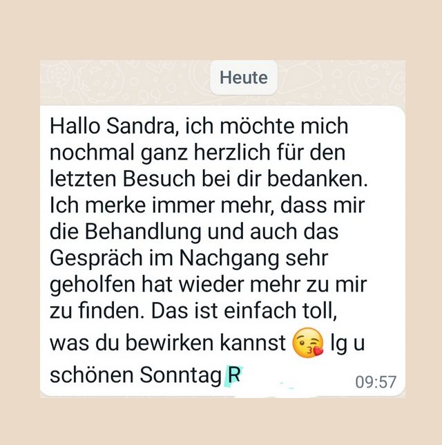 Kundenzrezession nach energetischer Behandlung - Steigerung des Wohlbefindens