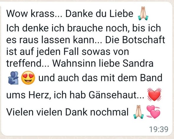 Kundenfeedback zu meiner Fernbehandlung wegen Augenproblemen