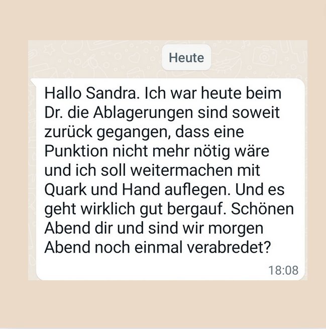 Das sagt eine zufriedene Kundin