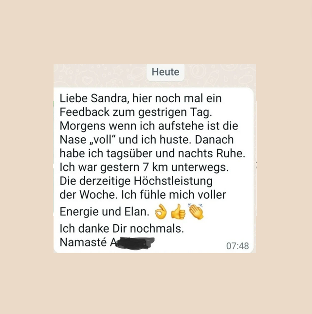 Eine zufriedene Kundin berichtet