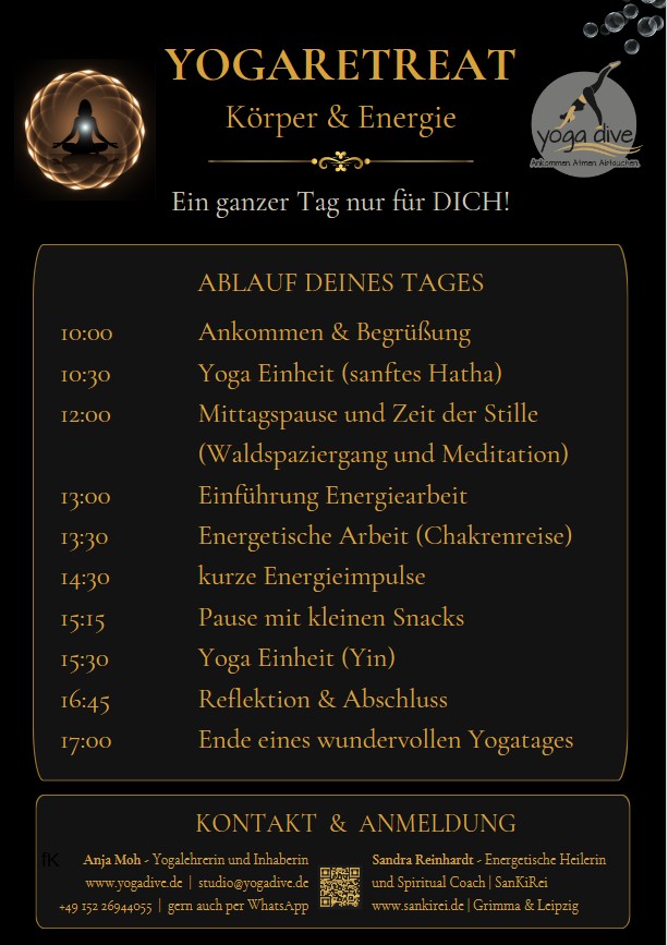 Hier der Ablaufplan für Deinen perfekten Retreat-Tag am 08.08.2026